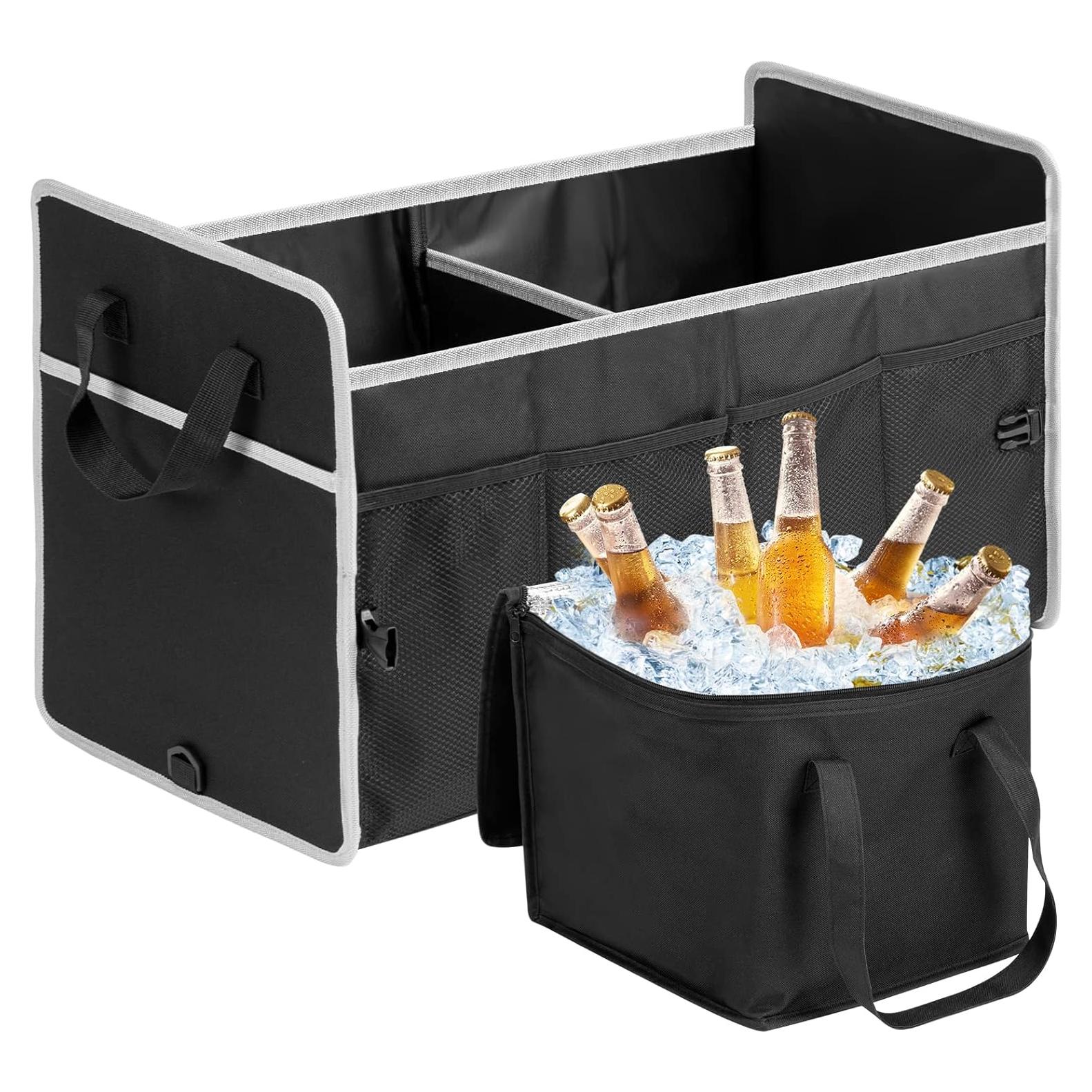 Organizador de Maletero de Coche GPUSFAK Negro 2 Compartimentos