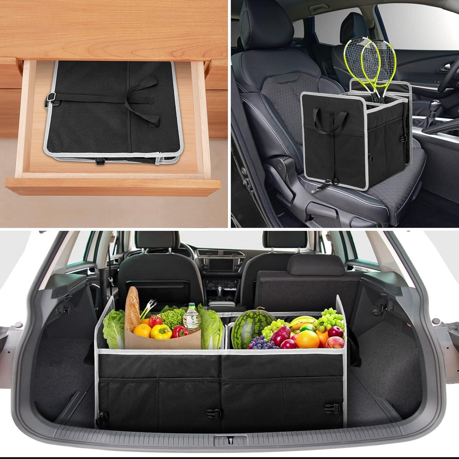 Organizador de Maletero de Coche GPUSFAK Negro 2 Compartimentos