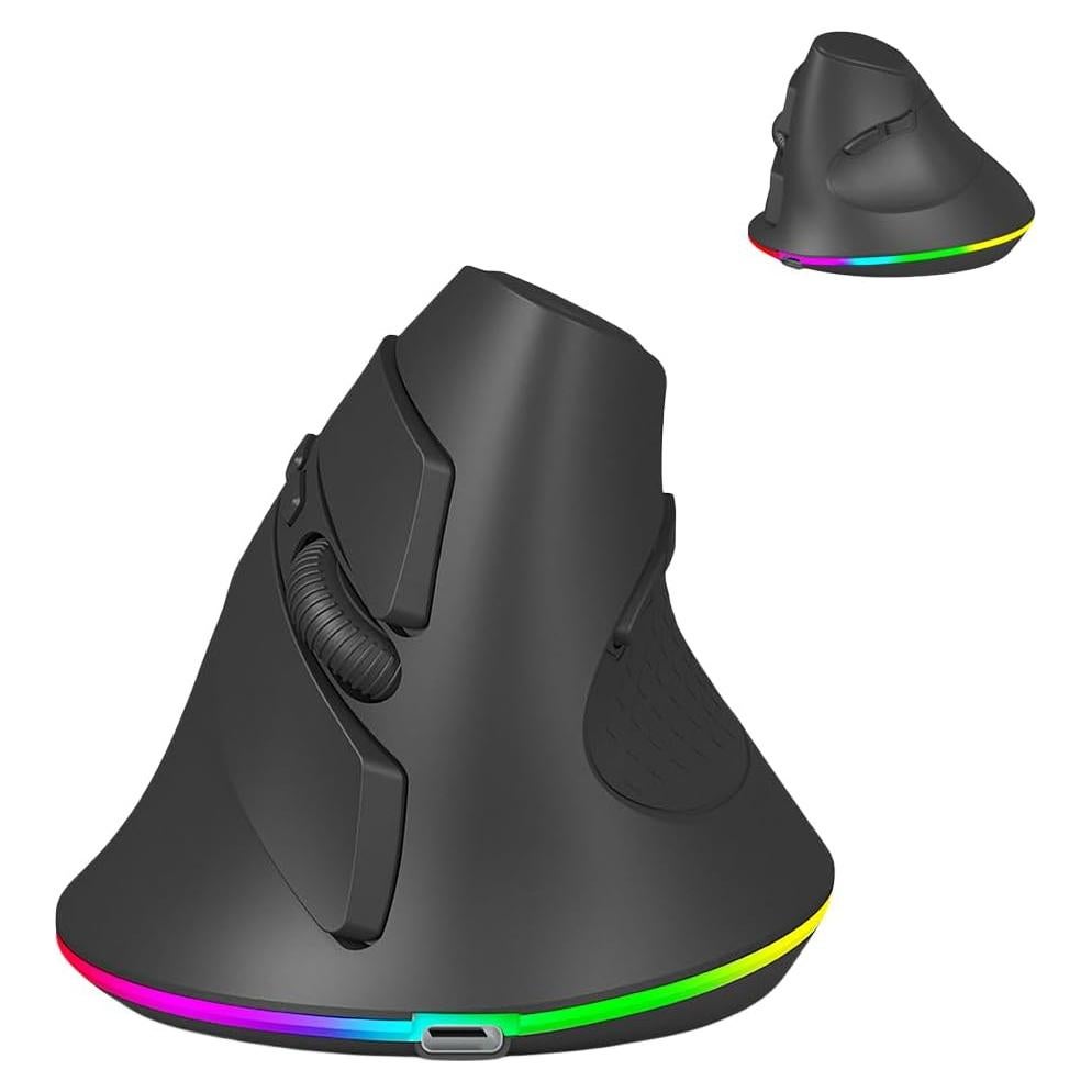 Ratón Inalámbrico Vertical Ergonómico SHARE SUNSHINE RGB