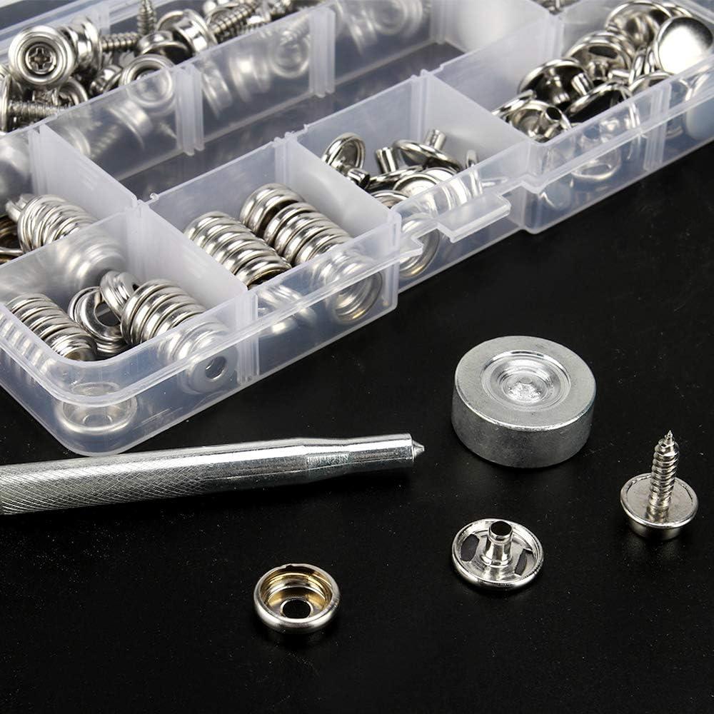 Kit de Botones de Lienzo 150 Pcs Meifuly - Acero Inoxidable