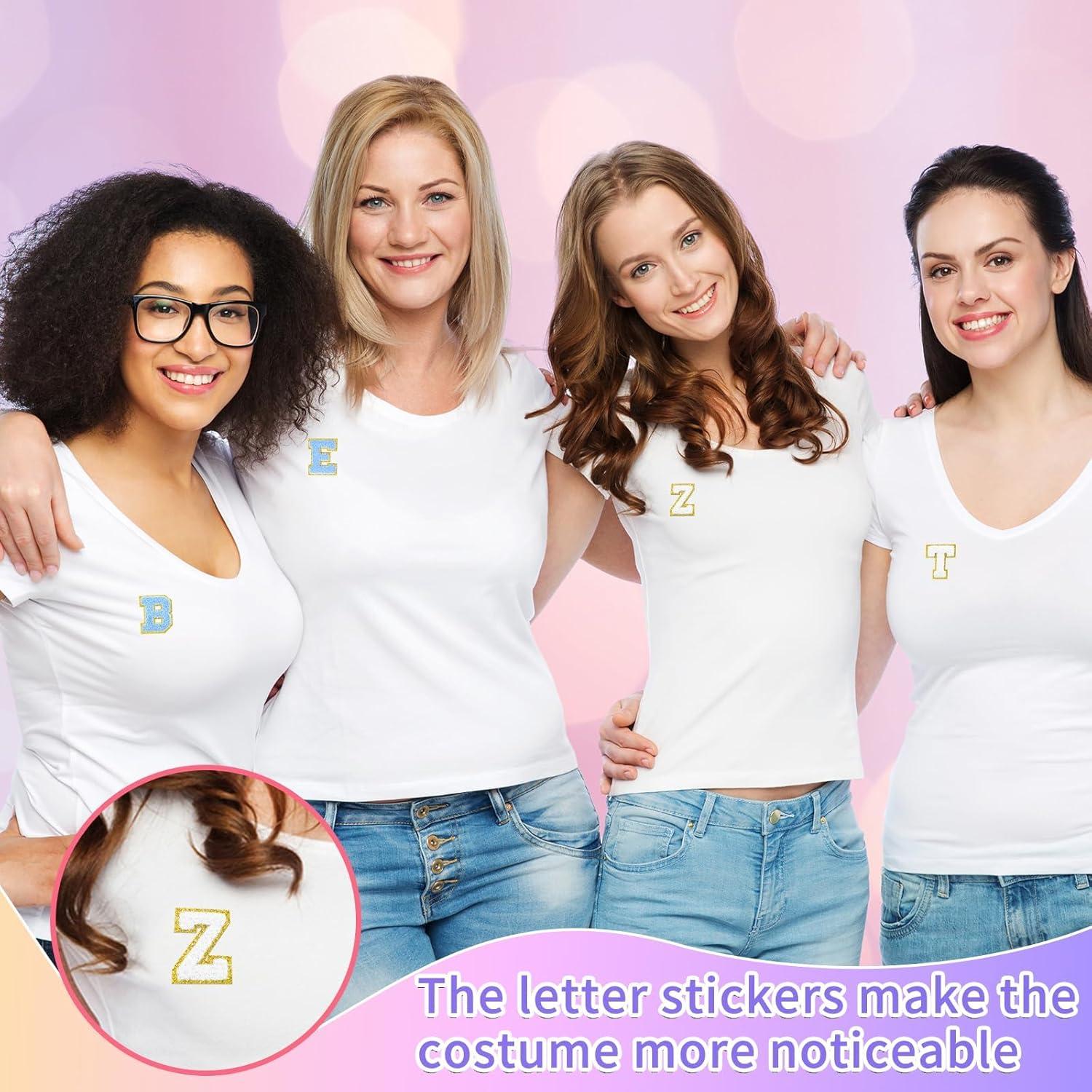 62 Parches Chenille Autoadhesivos Taikula Letras y Números