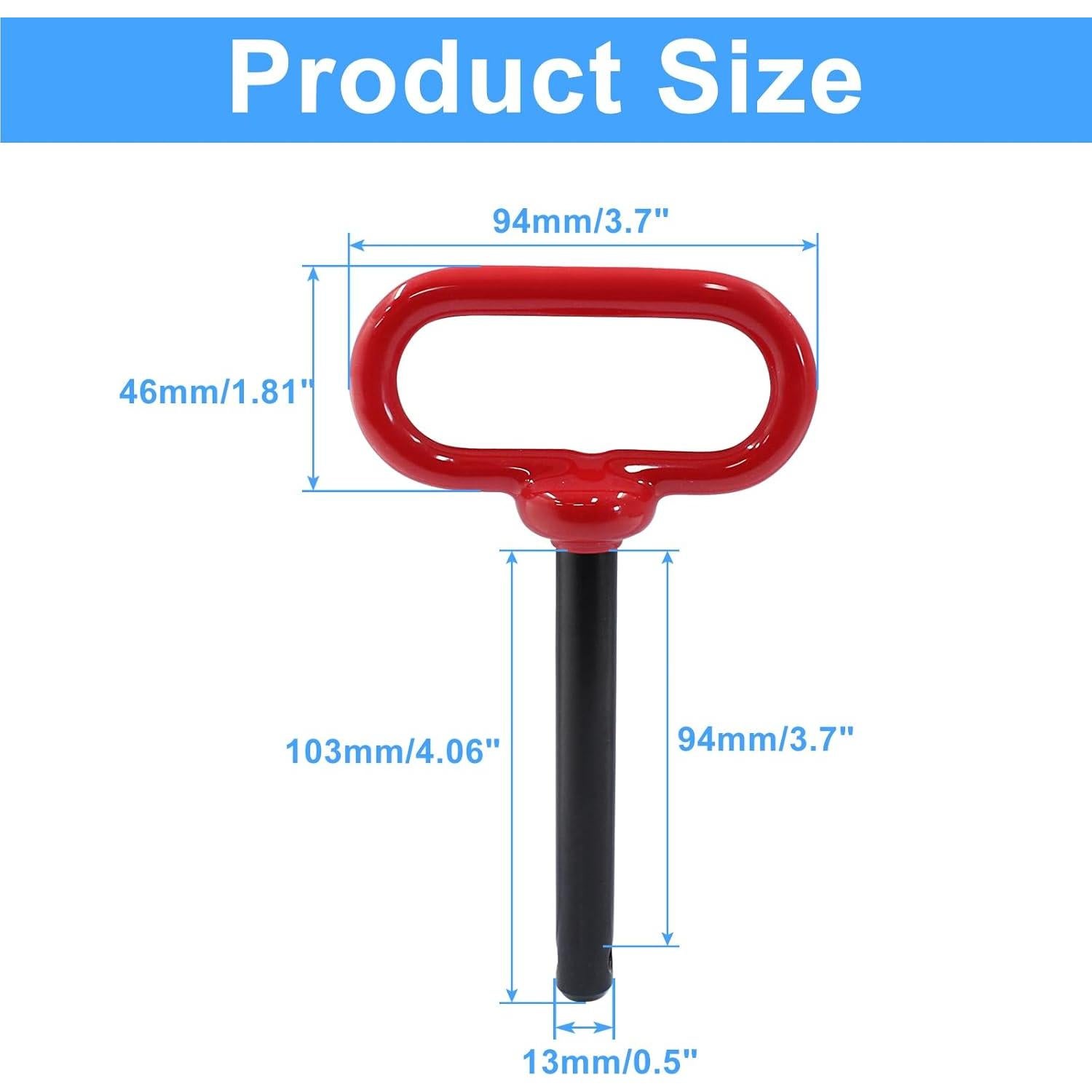 Pasador y Clip de Enganche Bonsicoky 1.27 x 23.4 cm para Remolque