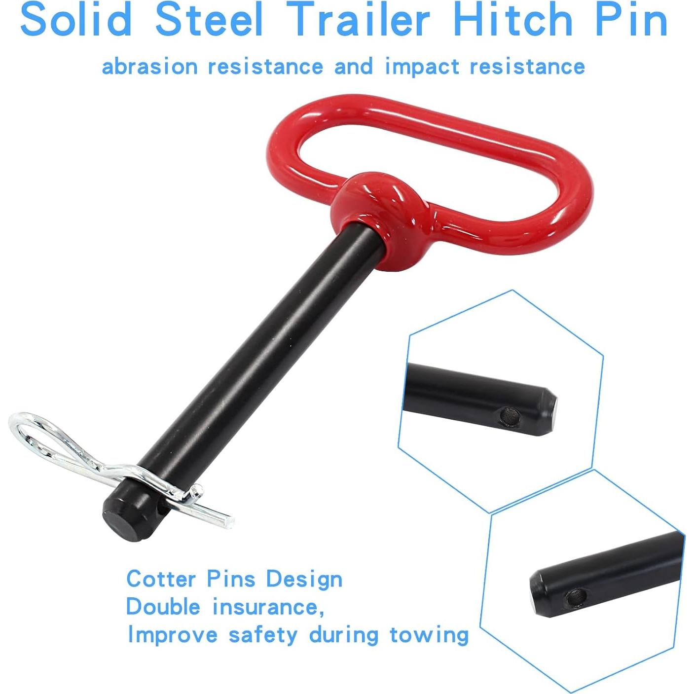 Pasador y Clip de Enganche Bonsicoky 1.27 x 23.4 cm para Remolque