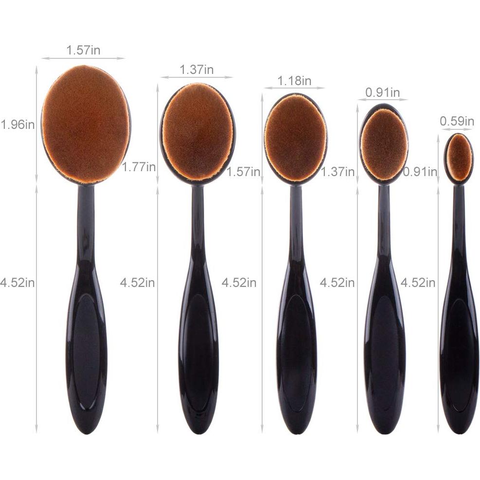 Cepillos de Mezcla de Tinta UNIMEIX - 5 Piezas Ergonómicos