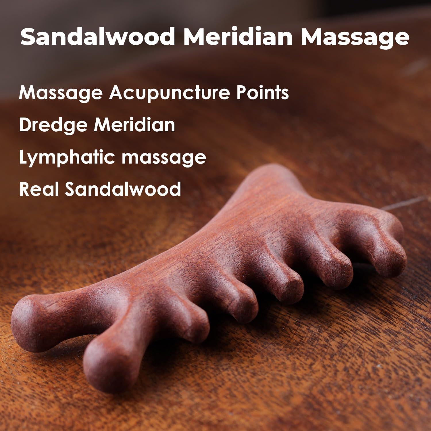 Masajeador Gua Sha 4 en 1 BORNBYME para Cara y Cabello