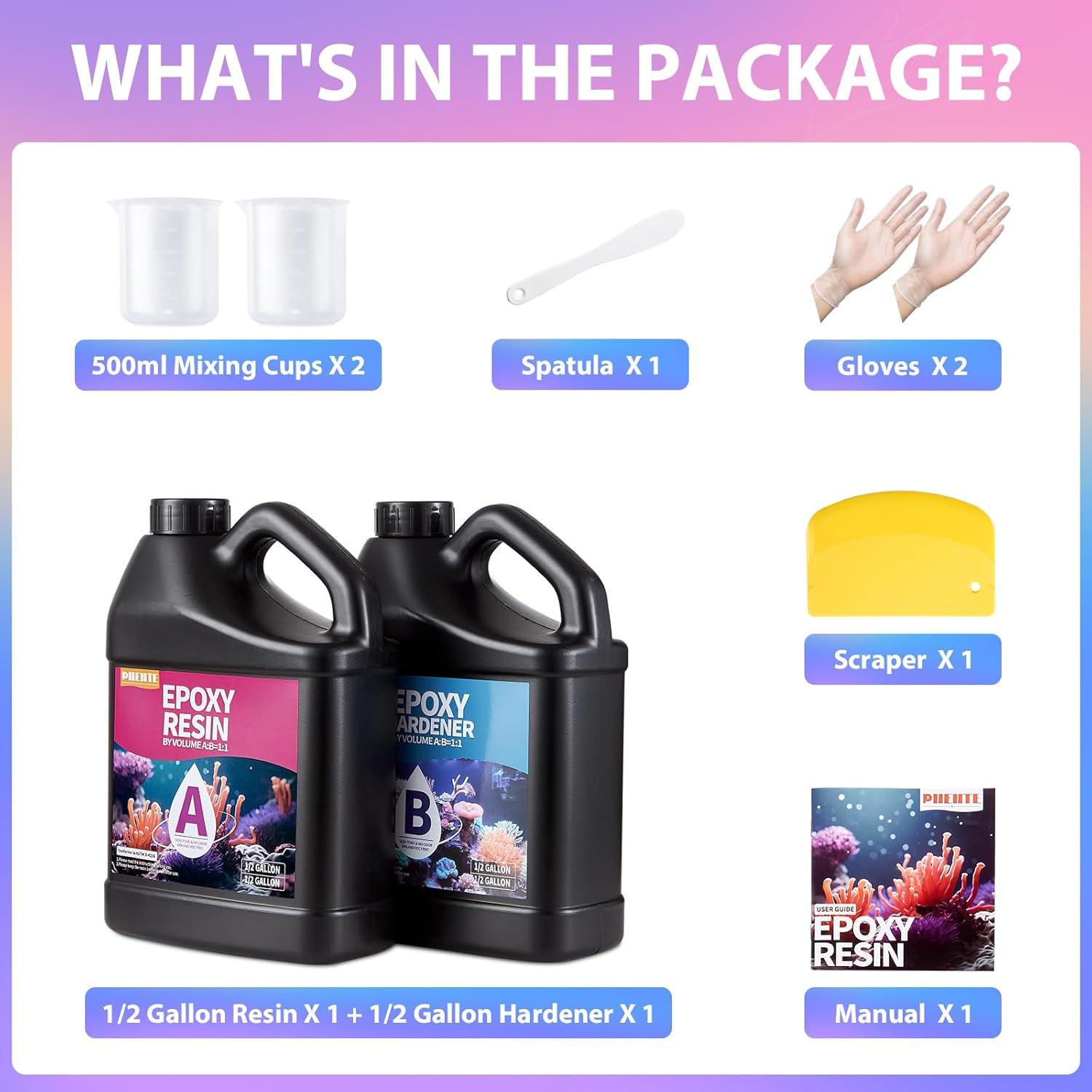 Kit de Resina Epóxica Pnente 1 Galón - Autonivelante y UV