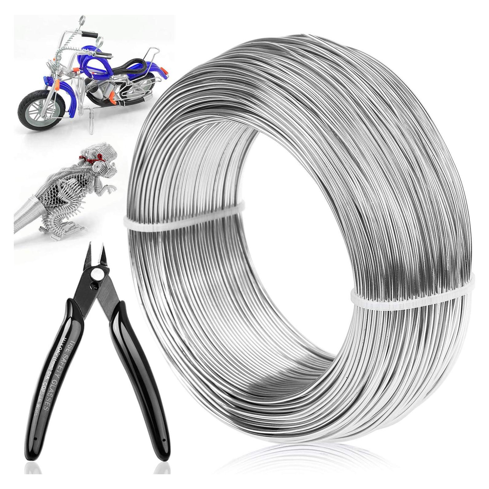 Alambre de Artesanía de Aluminio Cruzix 1 mm 100 m Plata