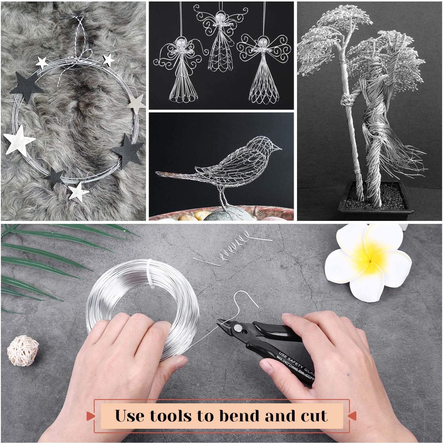 Alambre de Artesanía de Aluminio Cruzix 1 mm 100 m Plata