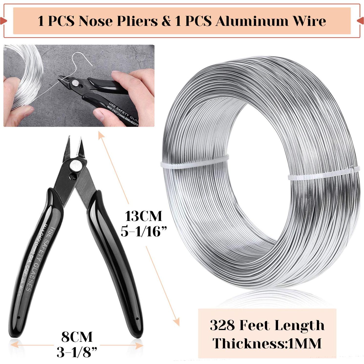 Alambre de Artesanía de Aluminio Cruzix 1 mm 100 m Plata