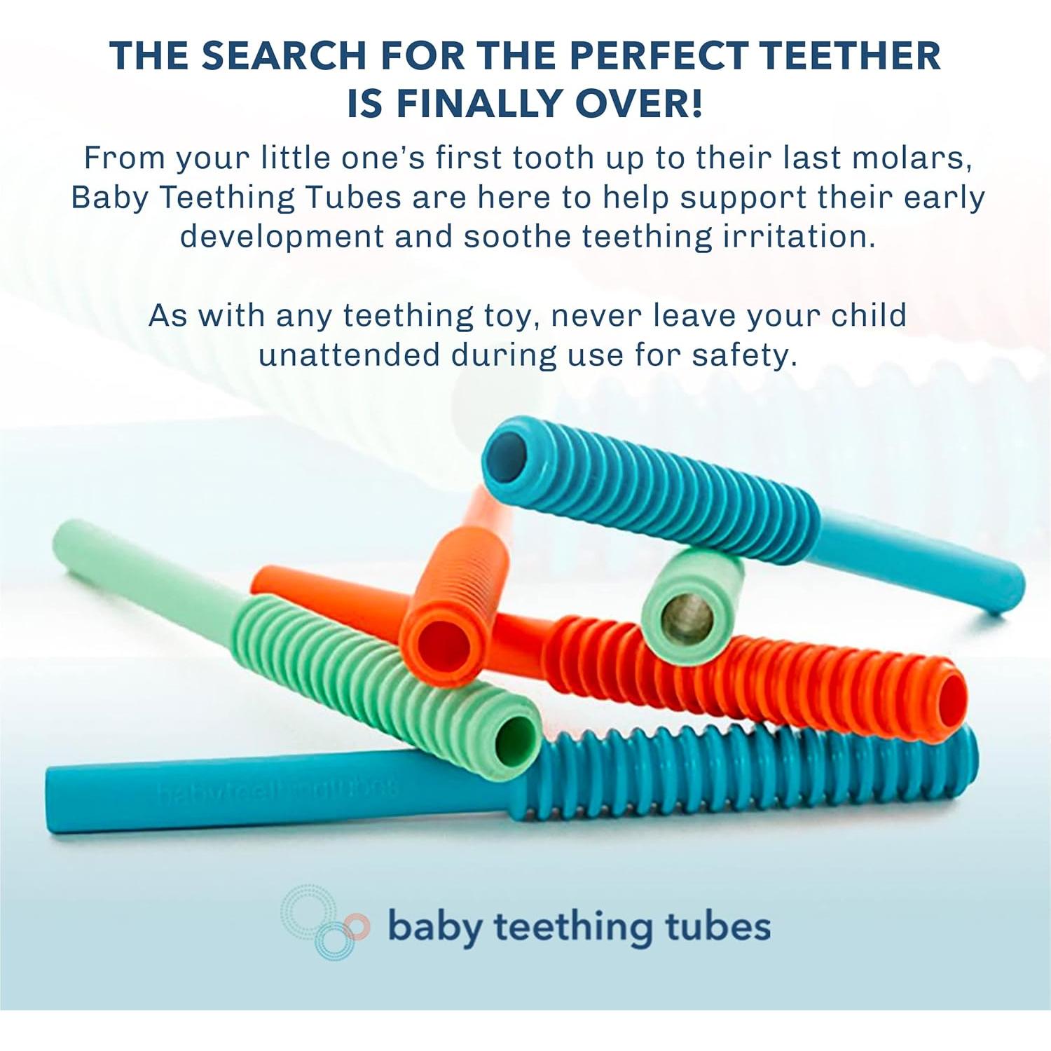 Tuberías de Dentición para Bebés - Mordedor de Silicona Marfil