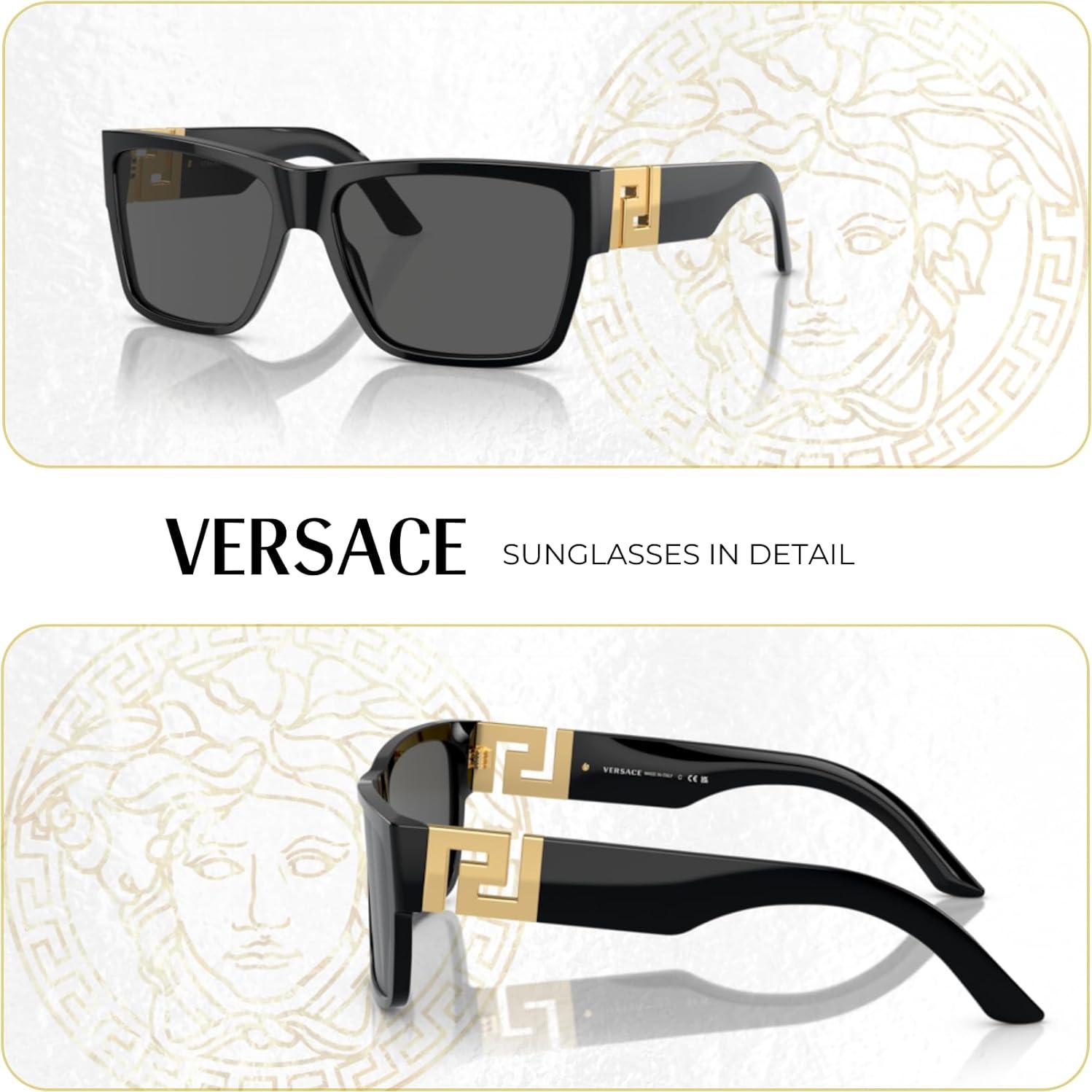 Gafas de sol cuadradas Versace VE4296 unisex con kit de cuidado