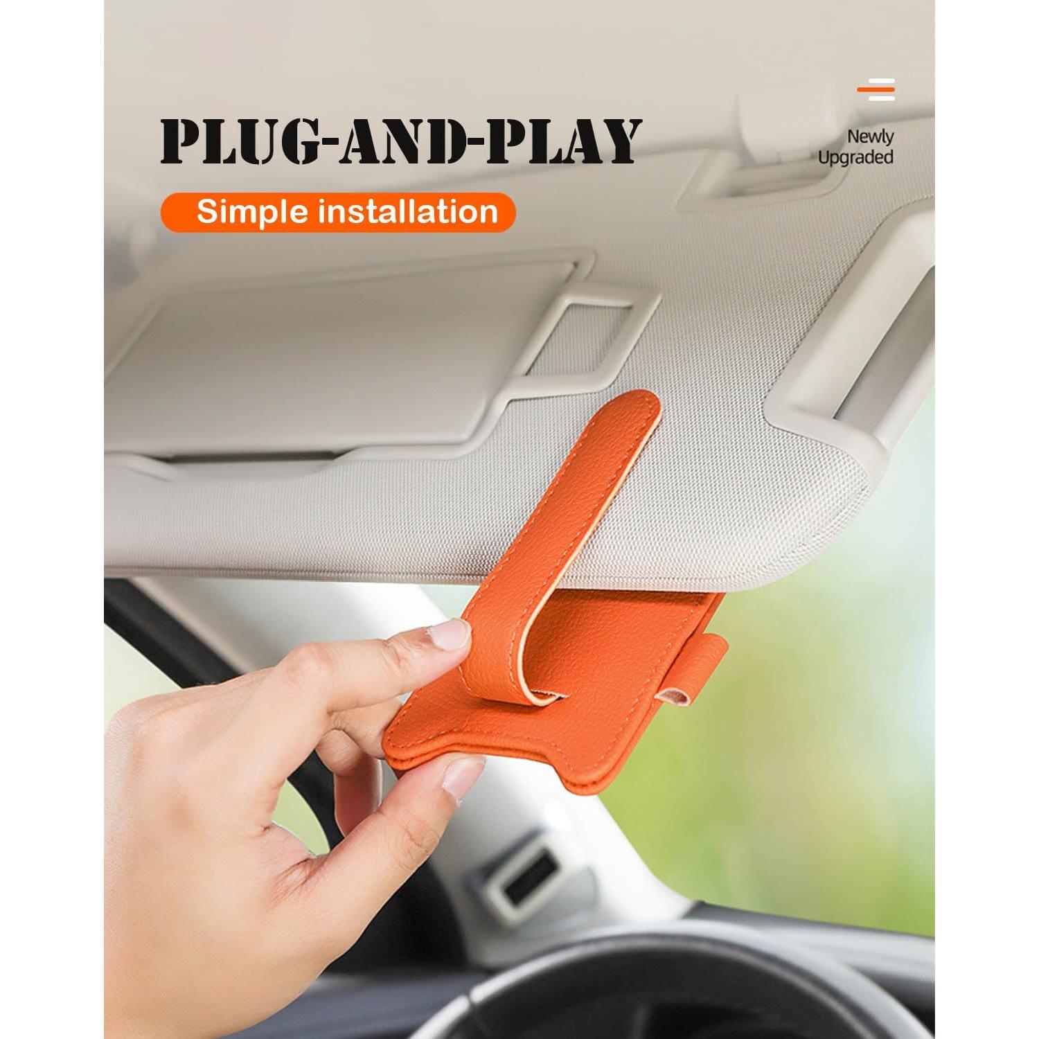 Soporte de Gafas de Sol para Coche fccairms Beige Magnético