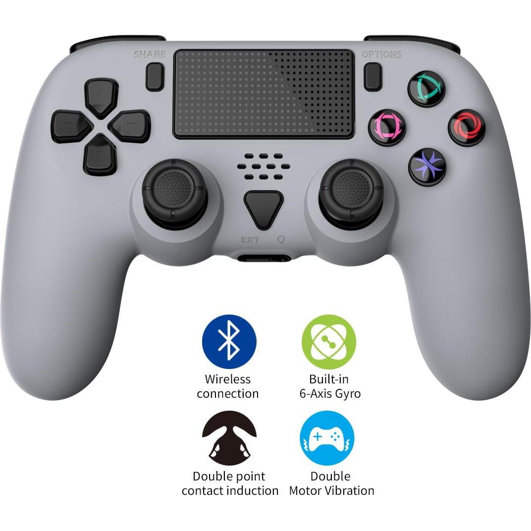 Controlador Inalámbrico GAMFAMI para PS5/PC - Gris Azul