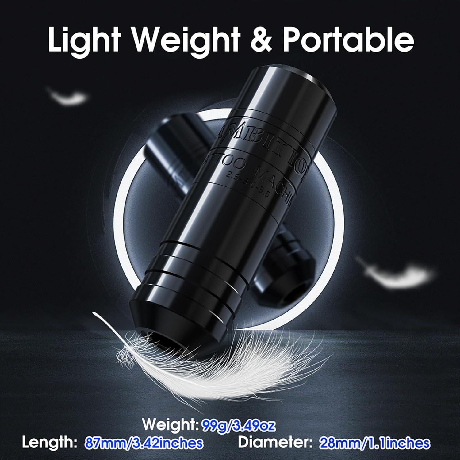 Máquina de Tatuaje Rotativa Ambition Torped 28mm Profesional