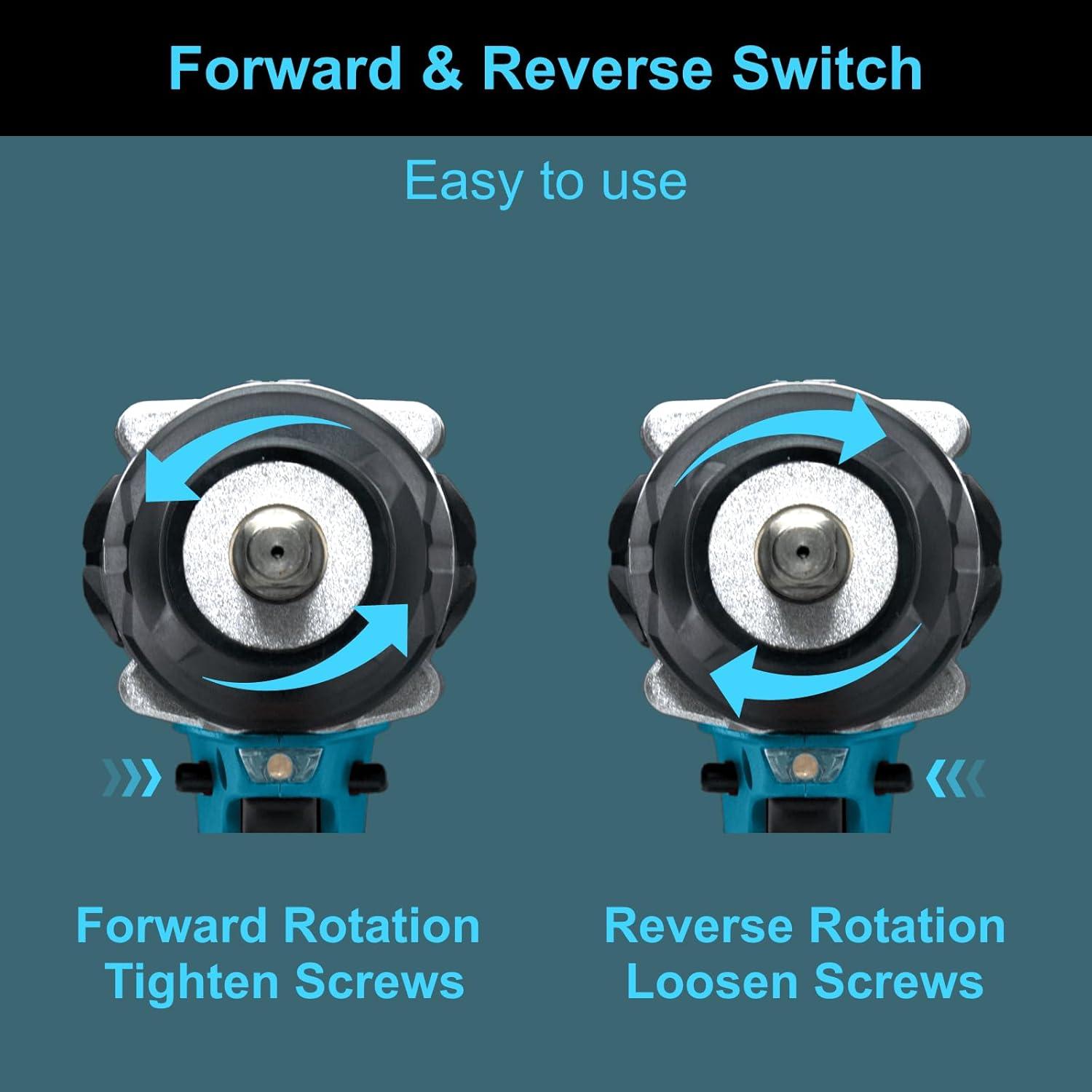 Llave de Impacto Inalámbrica P-Koyebolt 21V 550N.m 4 Modos