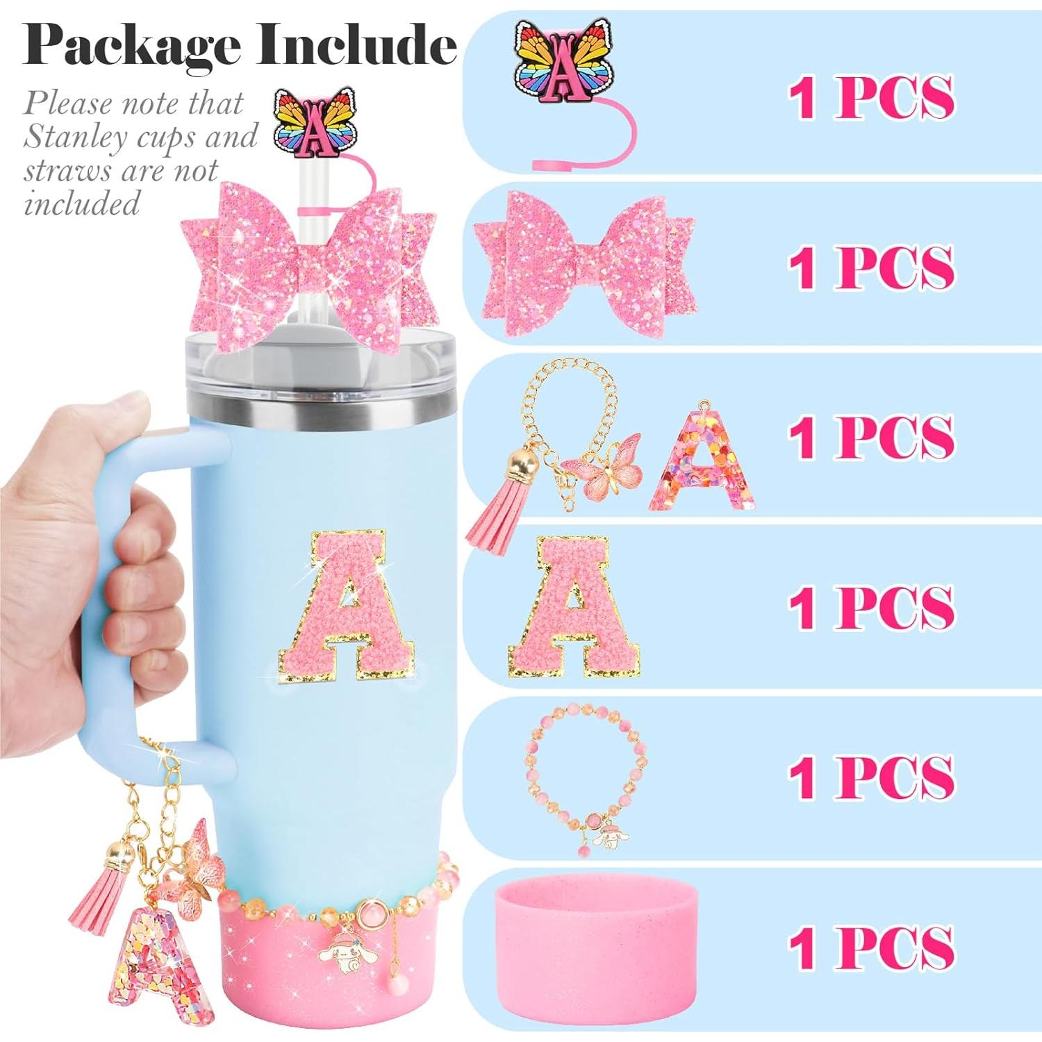 Conjunto de Accesorios para Taza Stanley Nuozme 6 Piezas Rosa