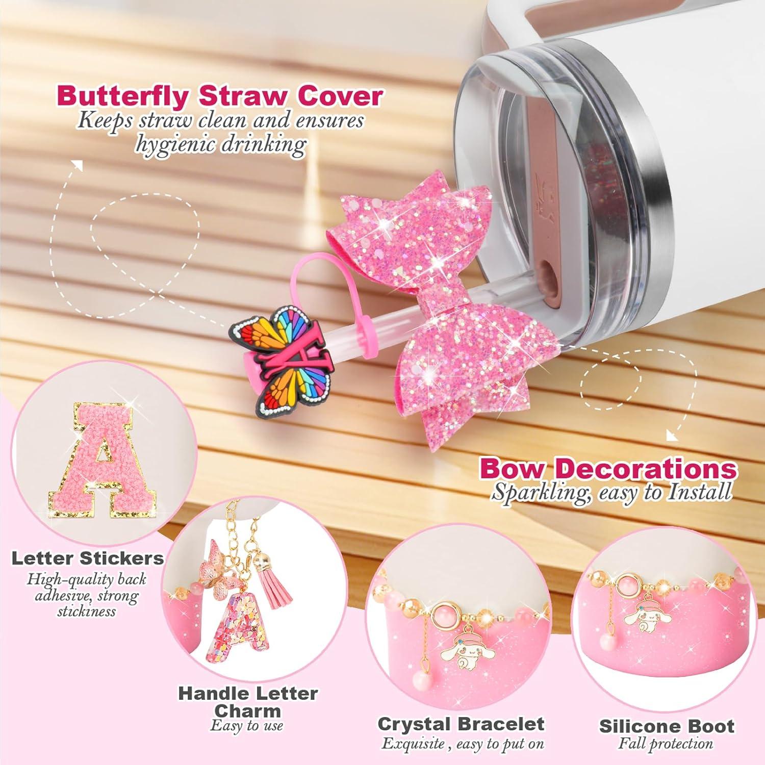 Conjunto de Accesorios para Taza Stanley Nuozme 6 Piezas Rosa