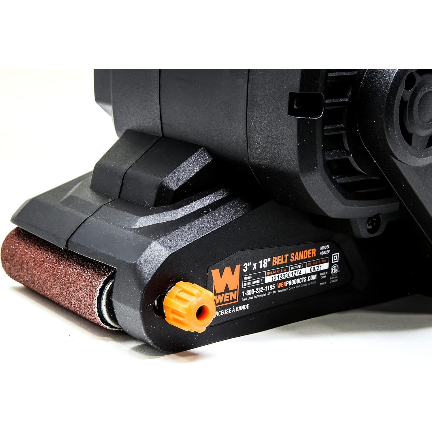 Lijadora de Banda WEN HB632V 6.3A 3x18" Velocidad Variable