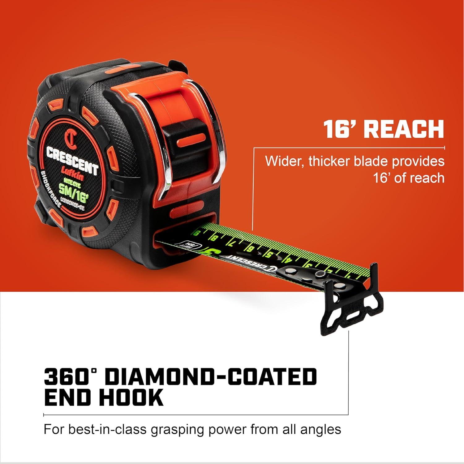 Cinta Métrica Crescent SHOCKFORCE NITE EYE 5 Metros