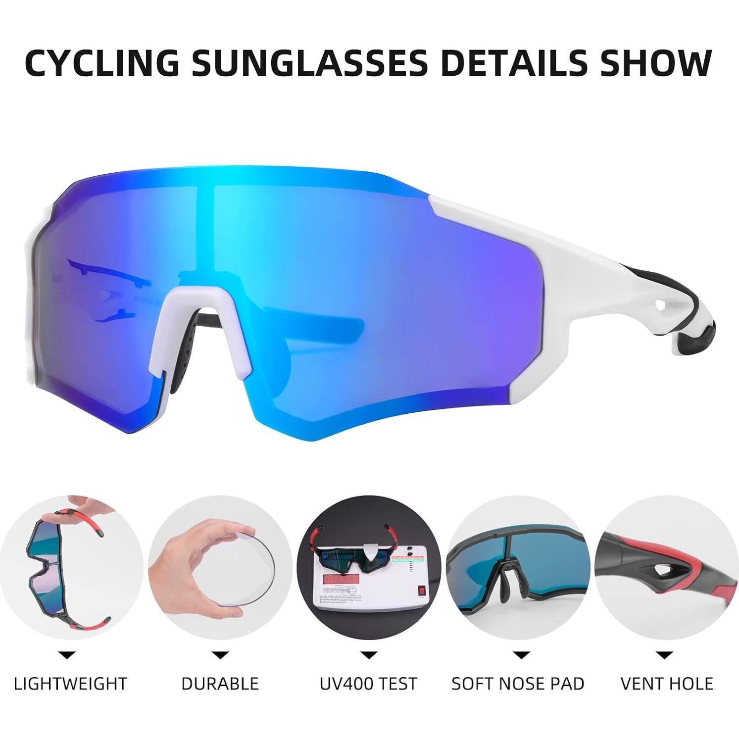 Gafas de sol polarizadas ROCKBROS UV400 para ciclismo y pesca
