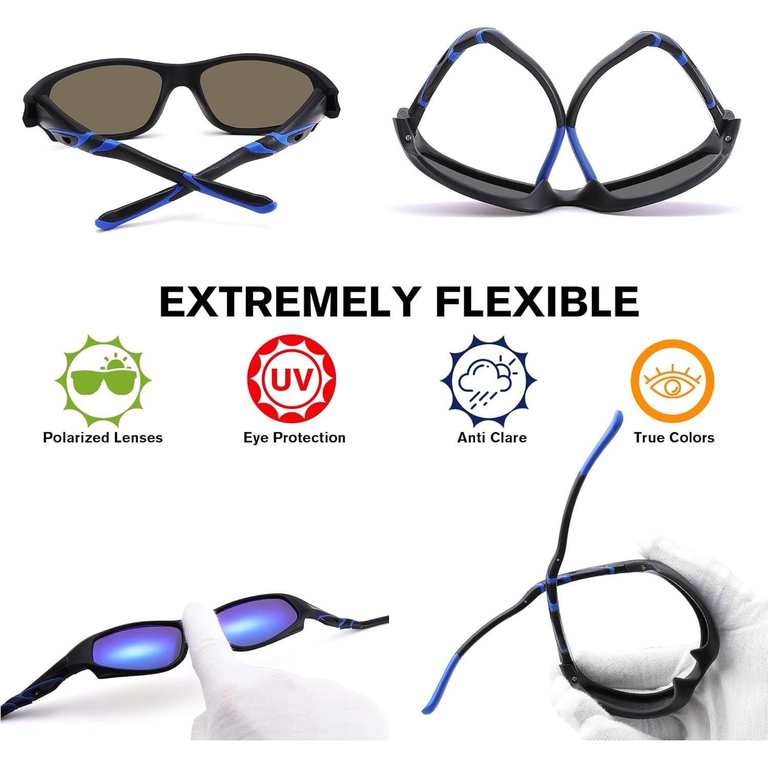 Gafas de sol Pro Acme para niños 100% UV polarizadas 55mm