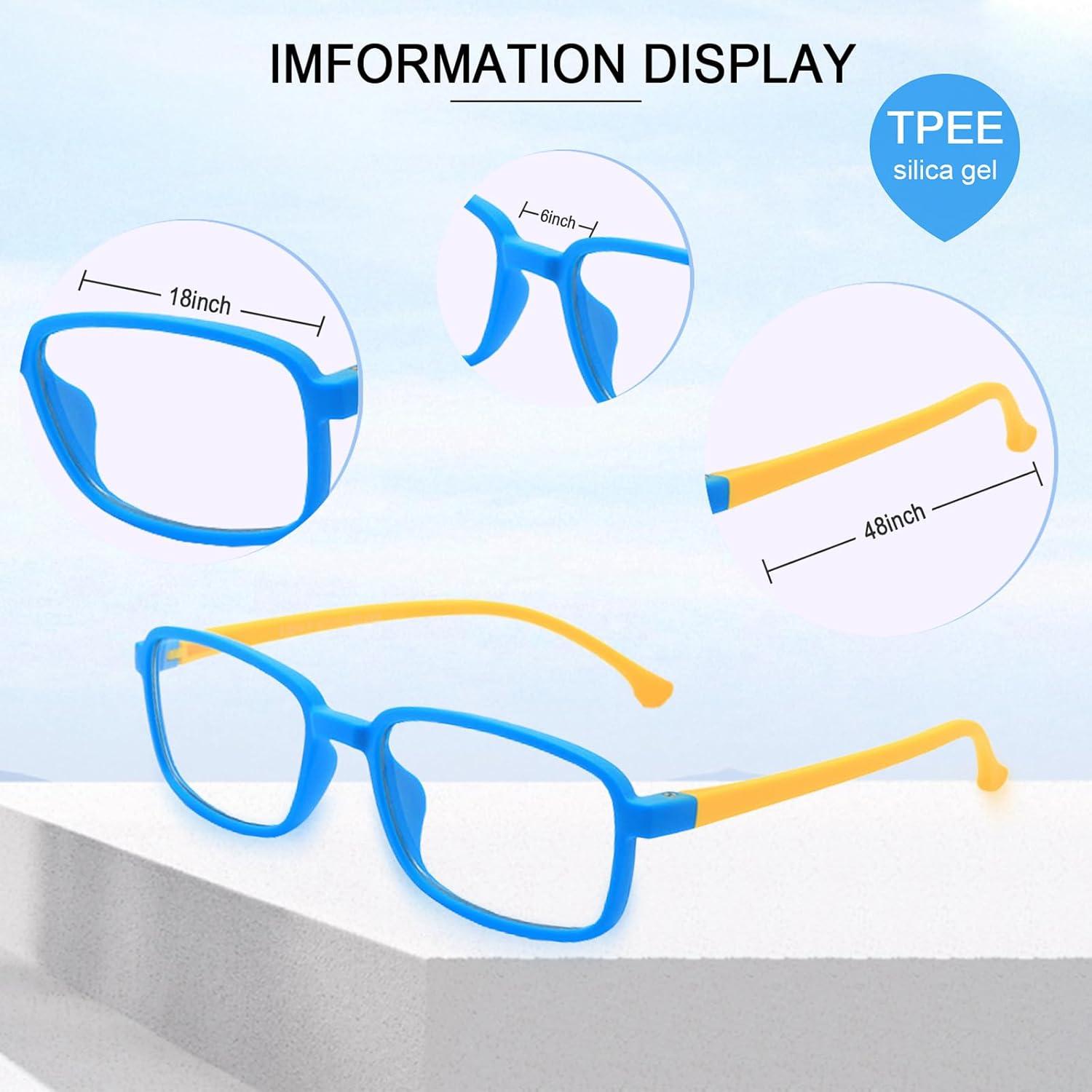 Gafas Anti Luz Azul TR90 AetrvoHope para Niños 5-13 Años