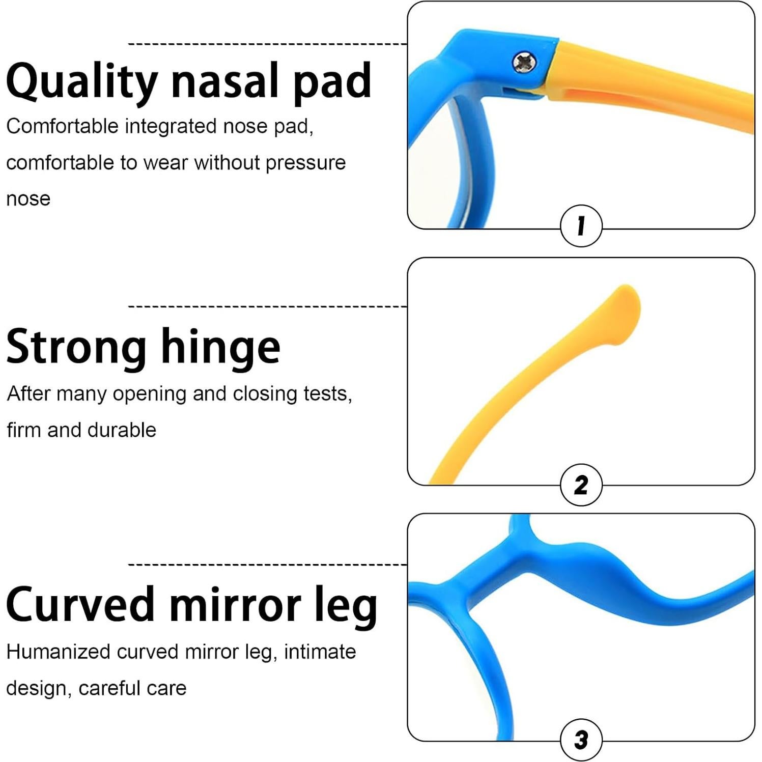 Gafas Anti Luz Azul TR90 AetrvoHope para Niños 5-13 Años