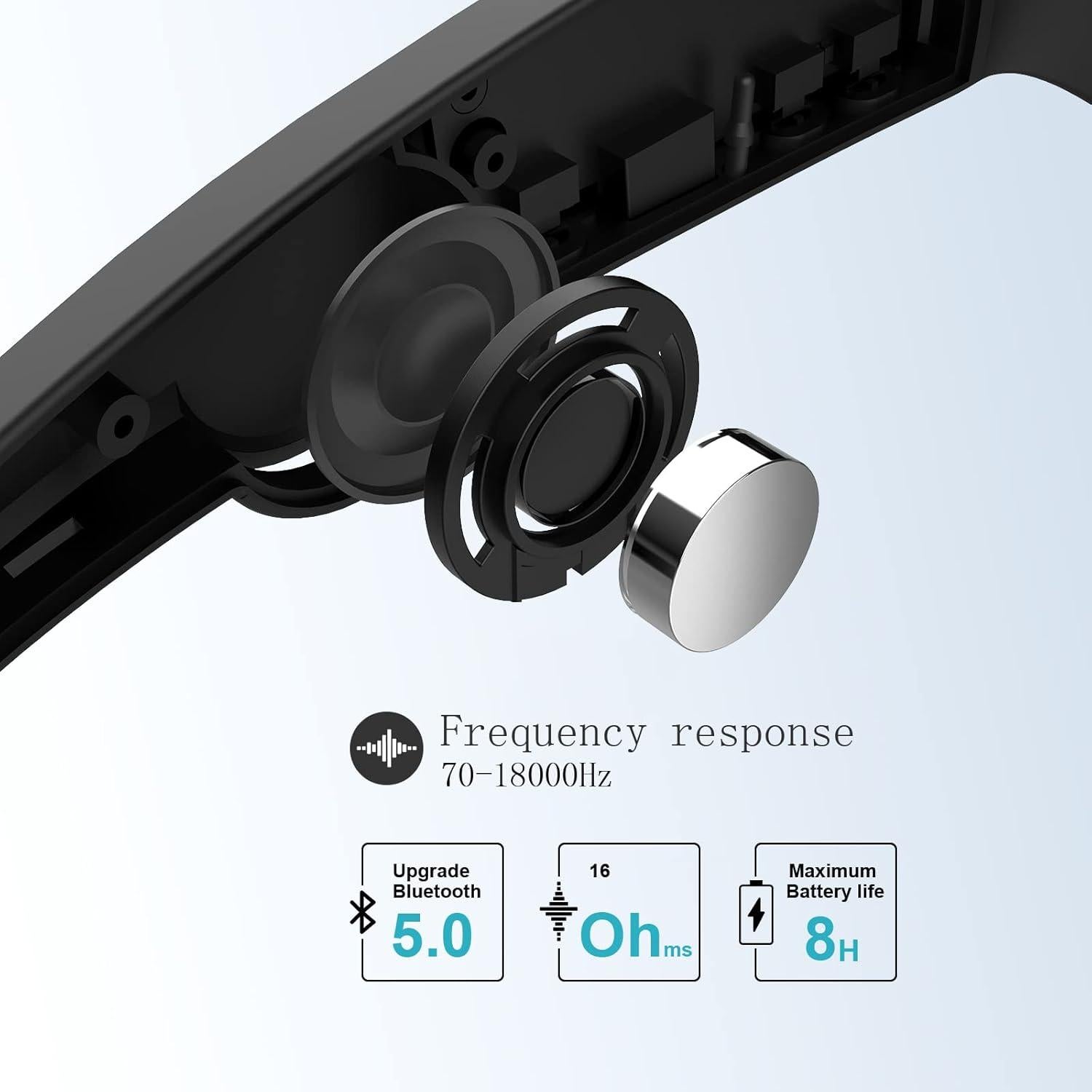 Gafas de sol Bluetooth BJ Vision 5C UV400 a prueba de viento