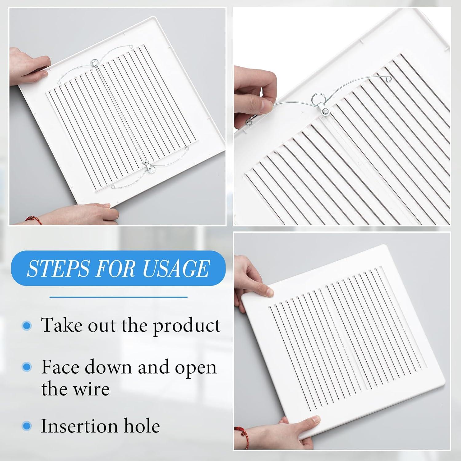 Cubierta de Ventilador de Extractor Baño Baquler 28x28 cm - 2 Pcs