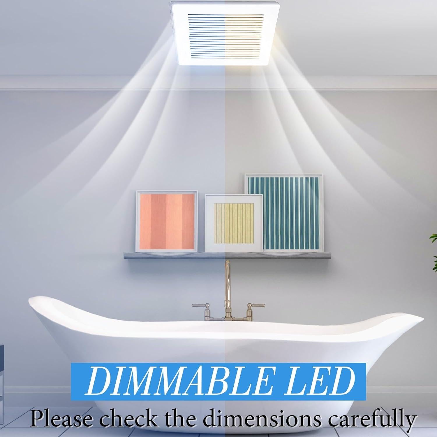 Cubierta de Ventilador de Extractor Baño Baquler 28x28 cm - 2 Pcs