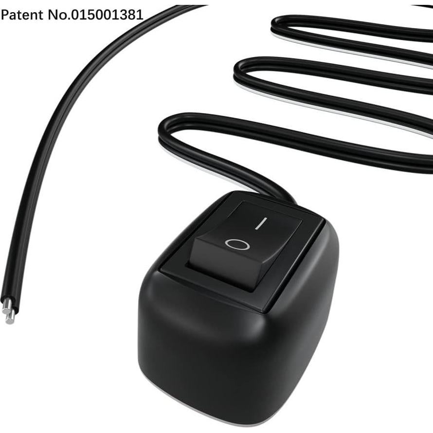 Interruptor de botón tipo pasta Gebildet 12V-220V 10A Negro