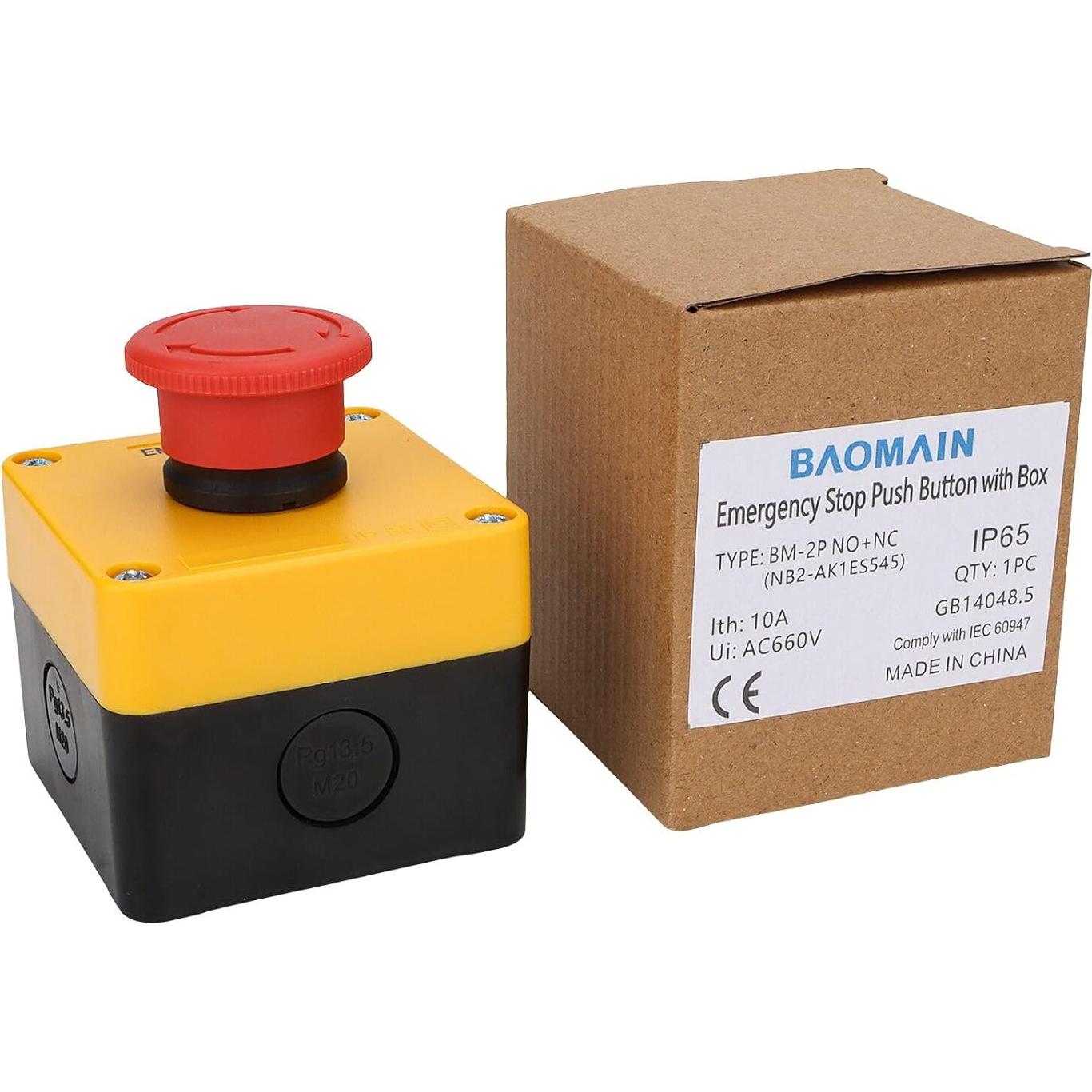 Interruptor de Parada de Emergencia Baomain 660V a Prueba de Climas