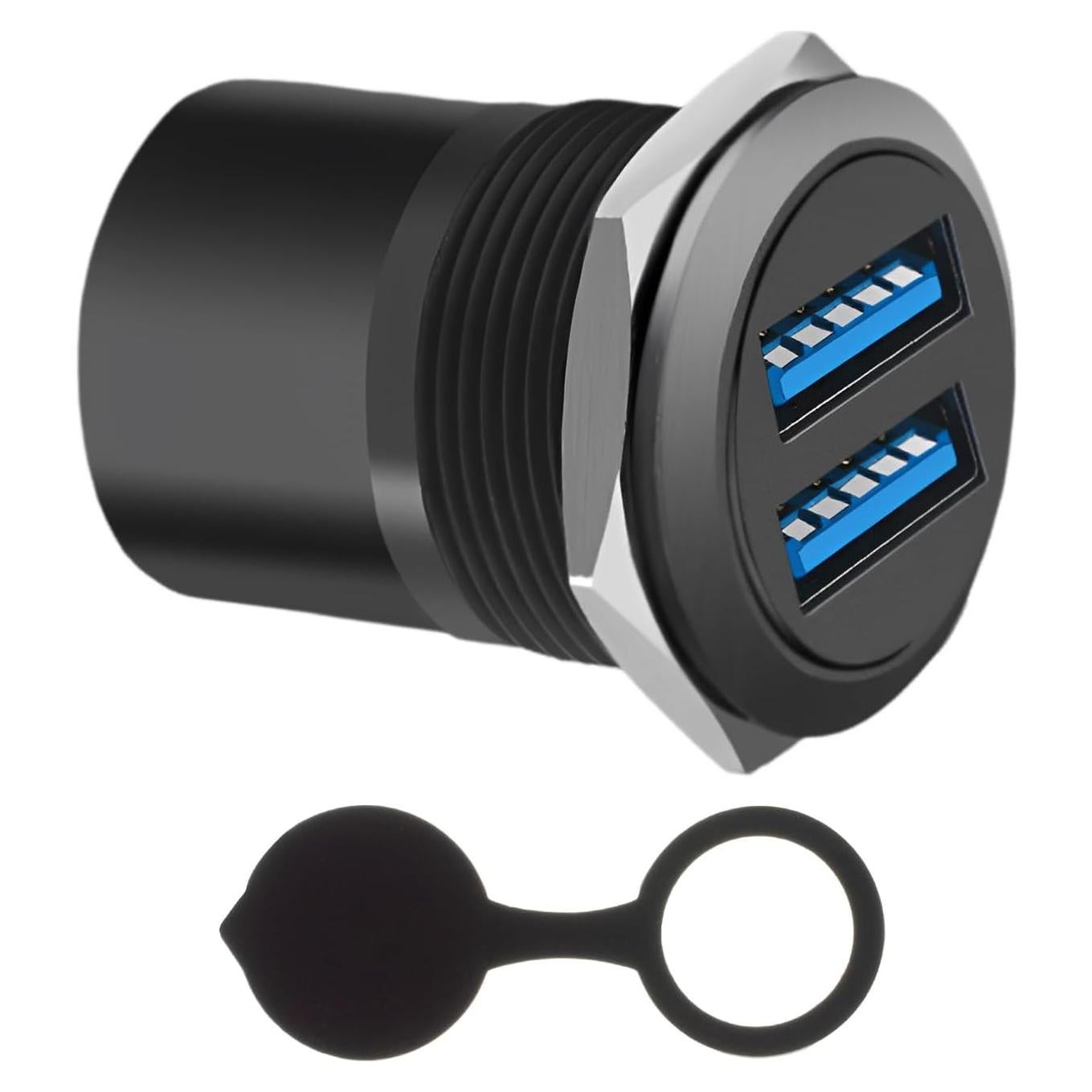 Adaptador de Montaje de Panel USB 3.0 EGOCHALLENGER Doble 5Gbps