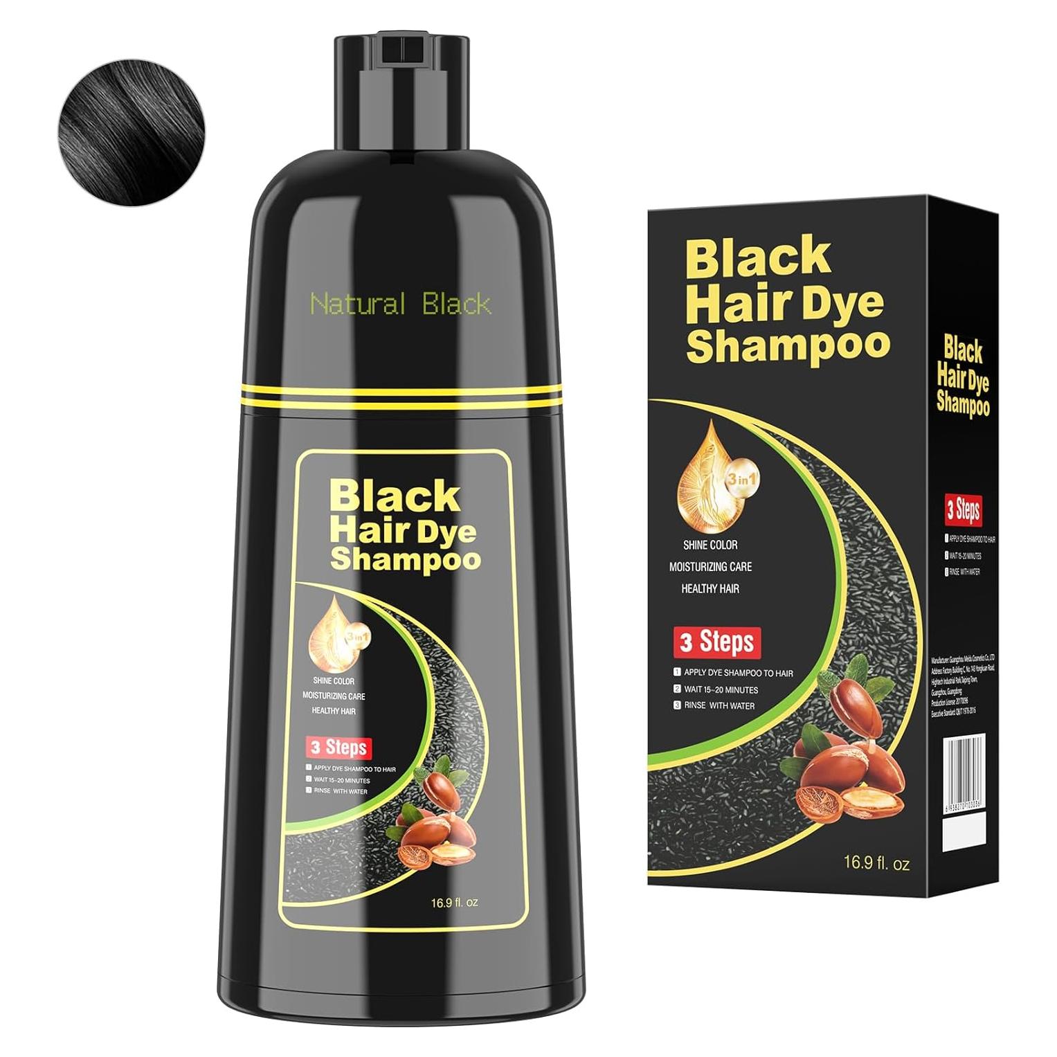 Champú para Teñir Cabello Negro BELEZALIB 478ml 3 en 1
