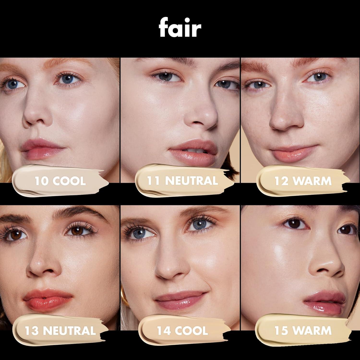 Base Líquida Satinada e.l.f. 10 Justo Frío 40.82g