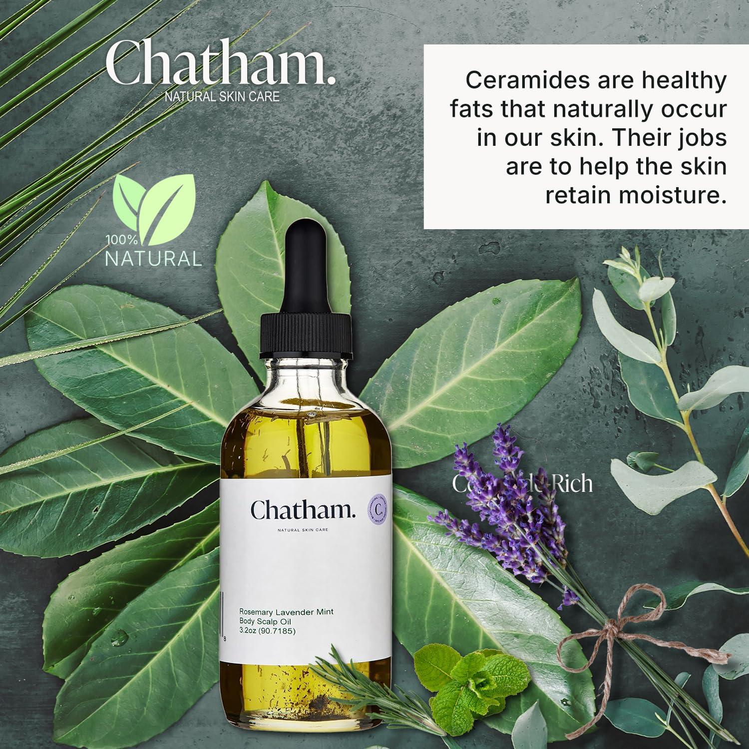 Aceite Corporal y Cuero Cabelludo Chatham 90.7ml Romero Lavanda Menta