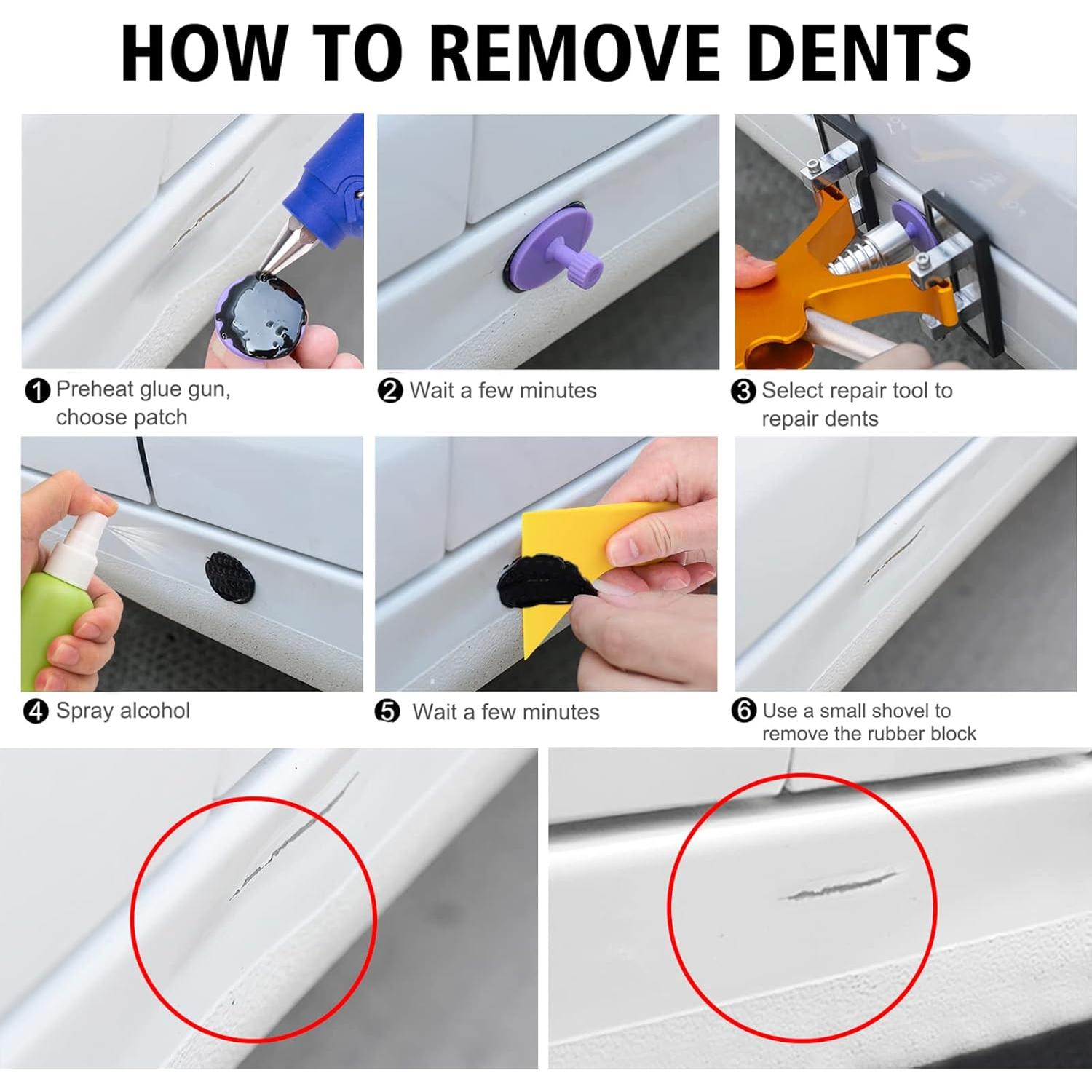 Kit de Reparación de Abolladuras BlueFire 58 Piezas