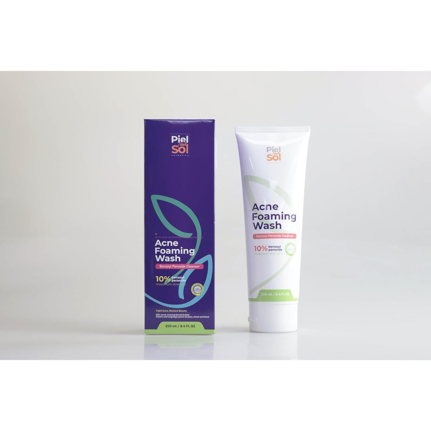 Limpiador Espumoso para Acné 250ml - Sin Fragancia, Hidratante