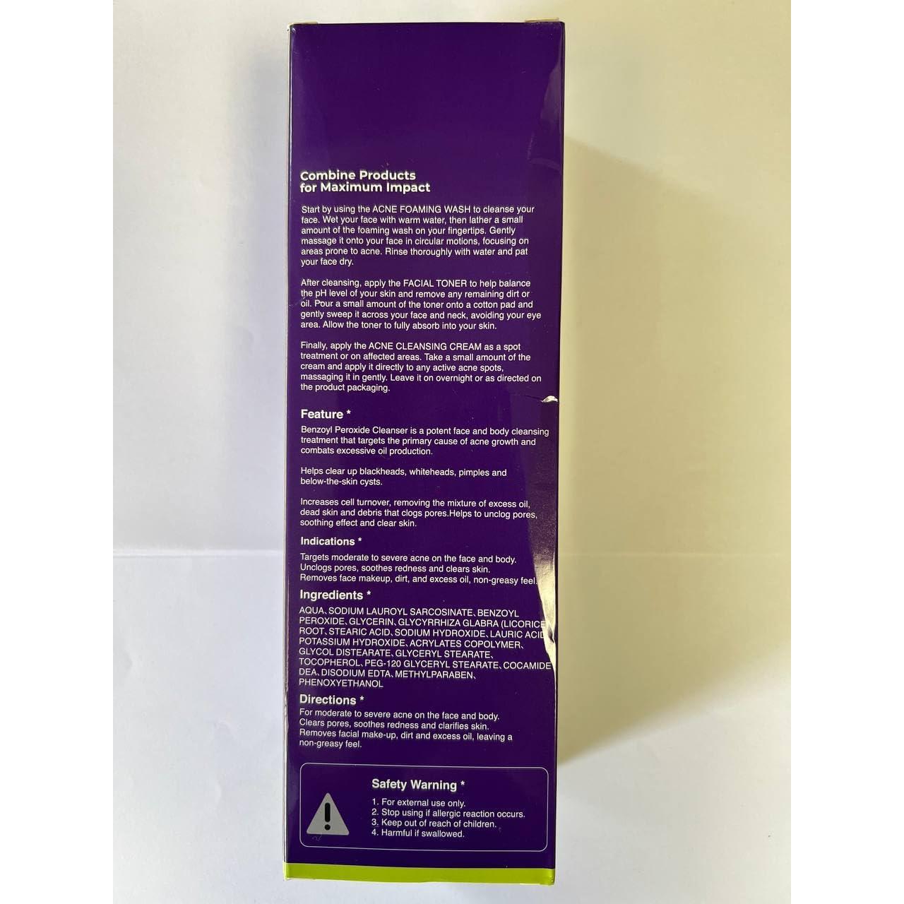 Limpiador Espumoso para Acné 250ml - Sin Fragancia, Hidratante