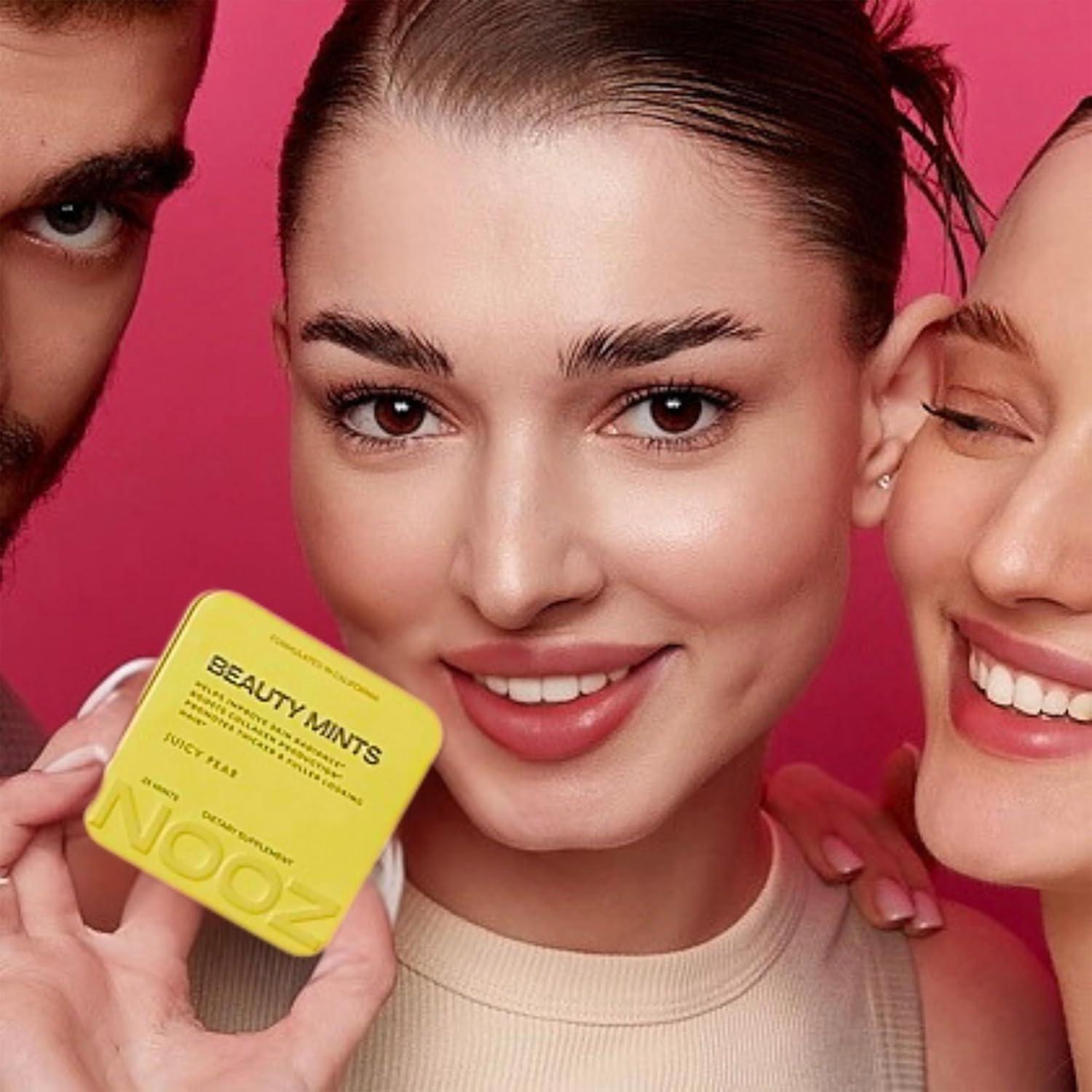 Caramelos Sin Azúcar NOOZ Beauty Mints Pera Jugosa 25 Unidades