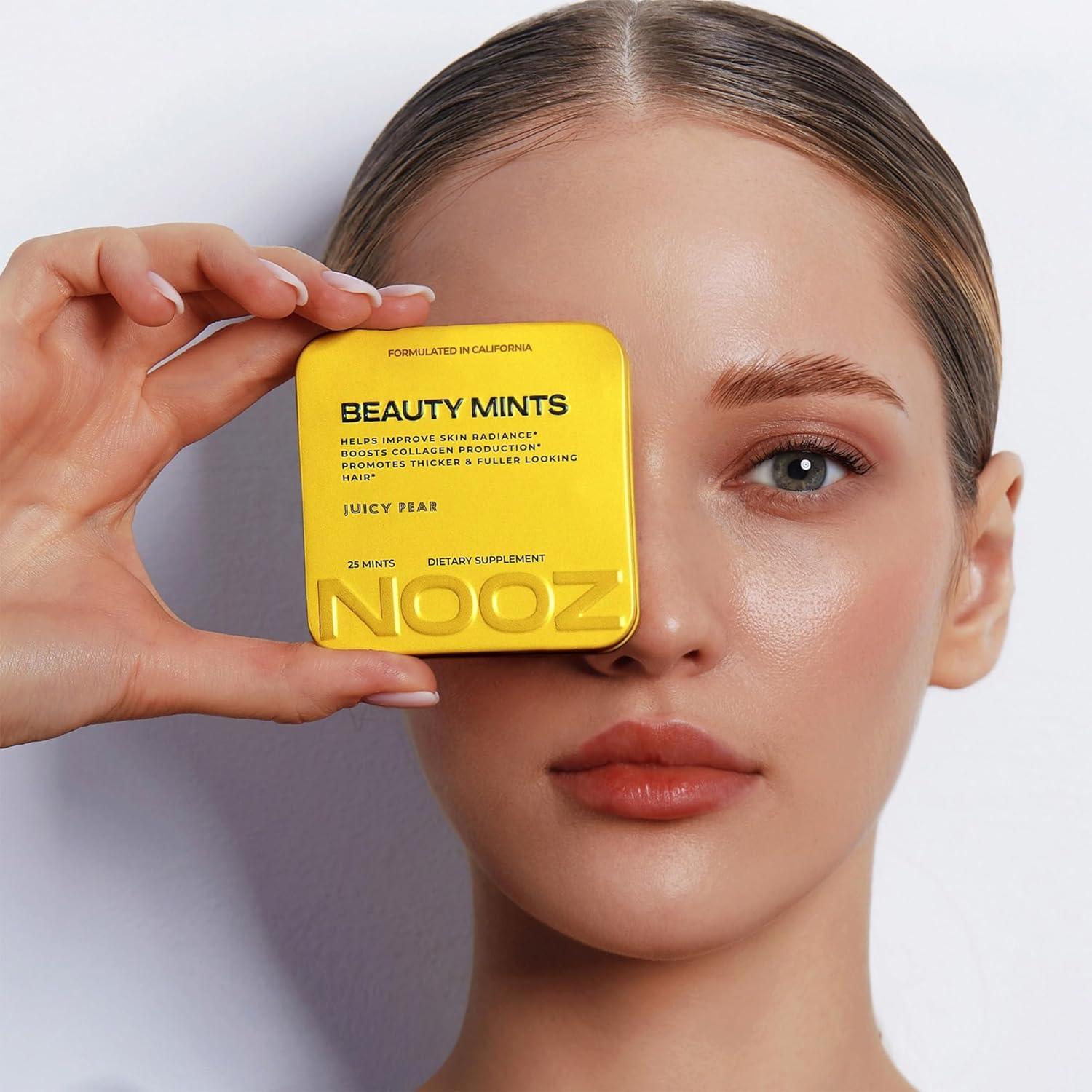 Caramelos Sin Azúcar NOOZ Beauty Mints Pera Jugosa 25 Unidades