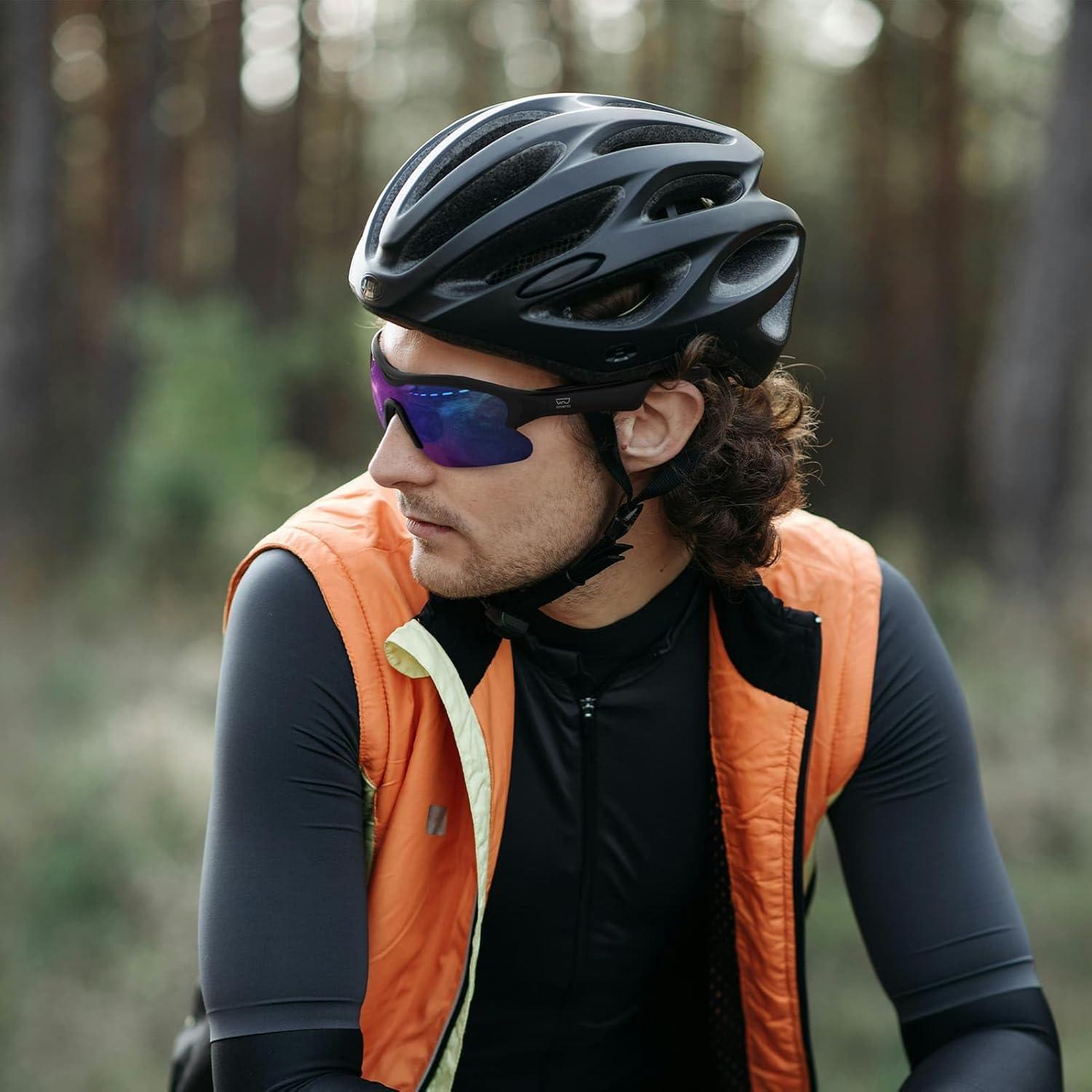 Gafas de Ciclismo WOWRIO Bluetooth UV400 Impermeables 40g