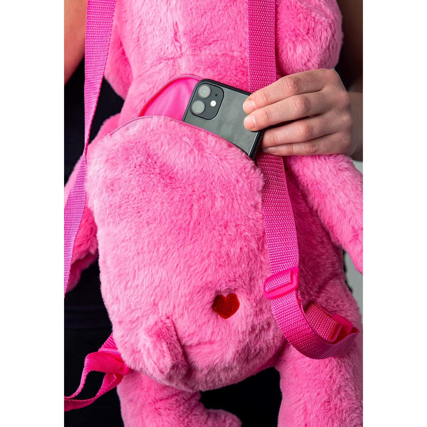 Mochila Cheer Bear Care Bears 50x20 cm Pelaje Sintético