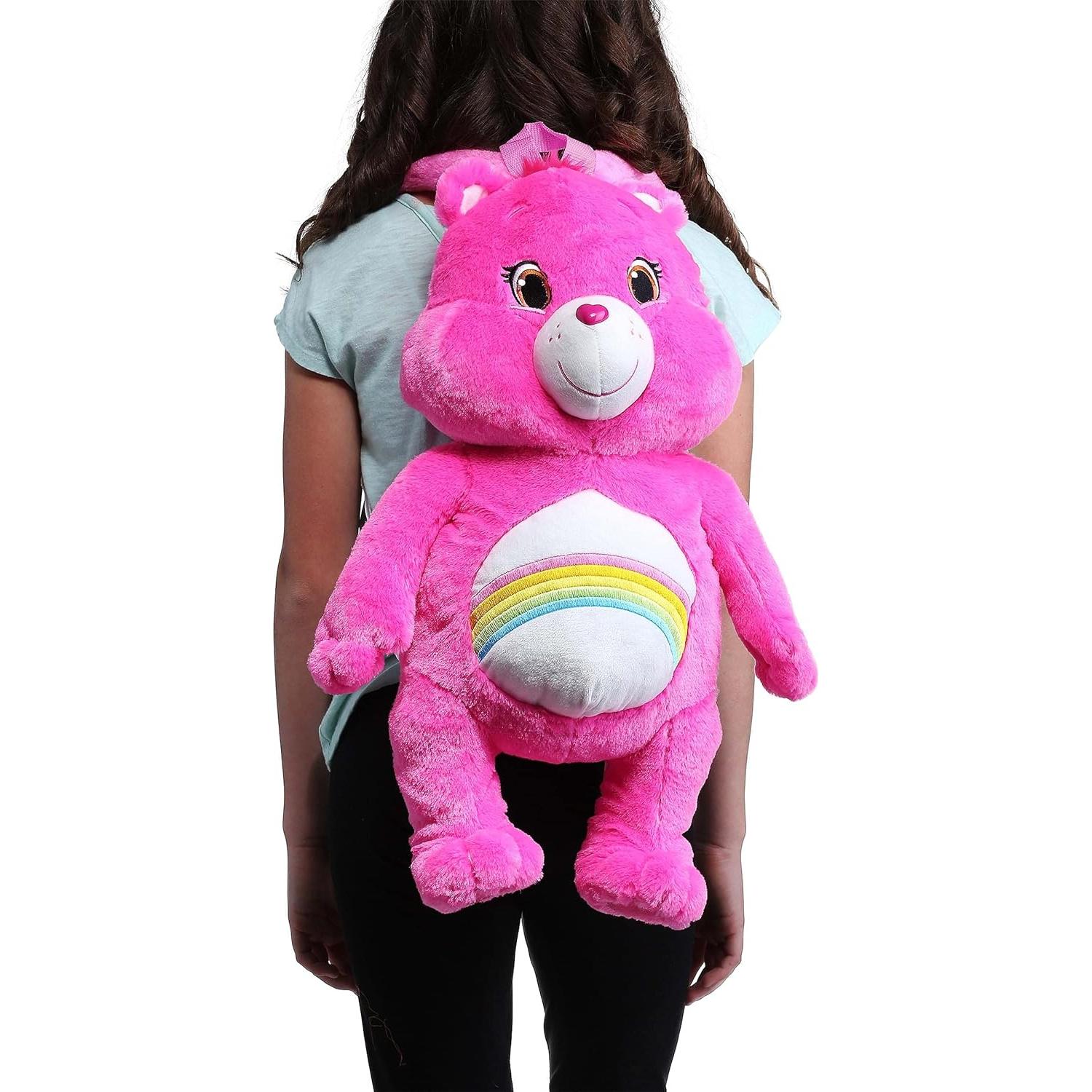 Mochila Cheer Bear Care Bears 50x20 cm Pelaje Sintético