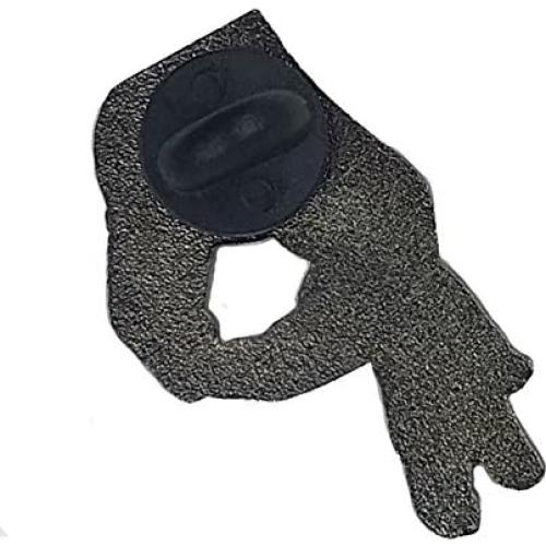 Pin de Esmalte Beige Juego del Círculo Balanced Co. 31.75 mm