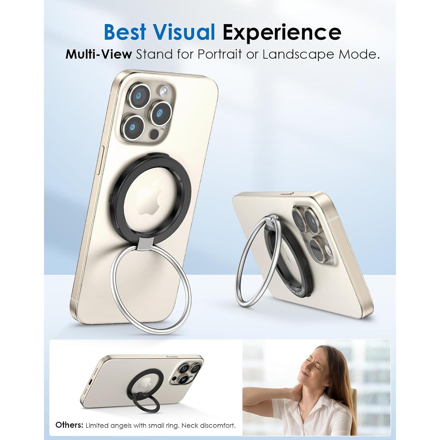 Soporte Anillo Magnético Puretor para Teléfono - Rotación 180°