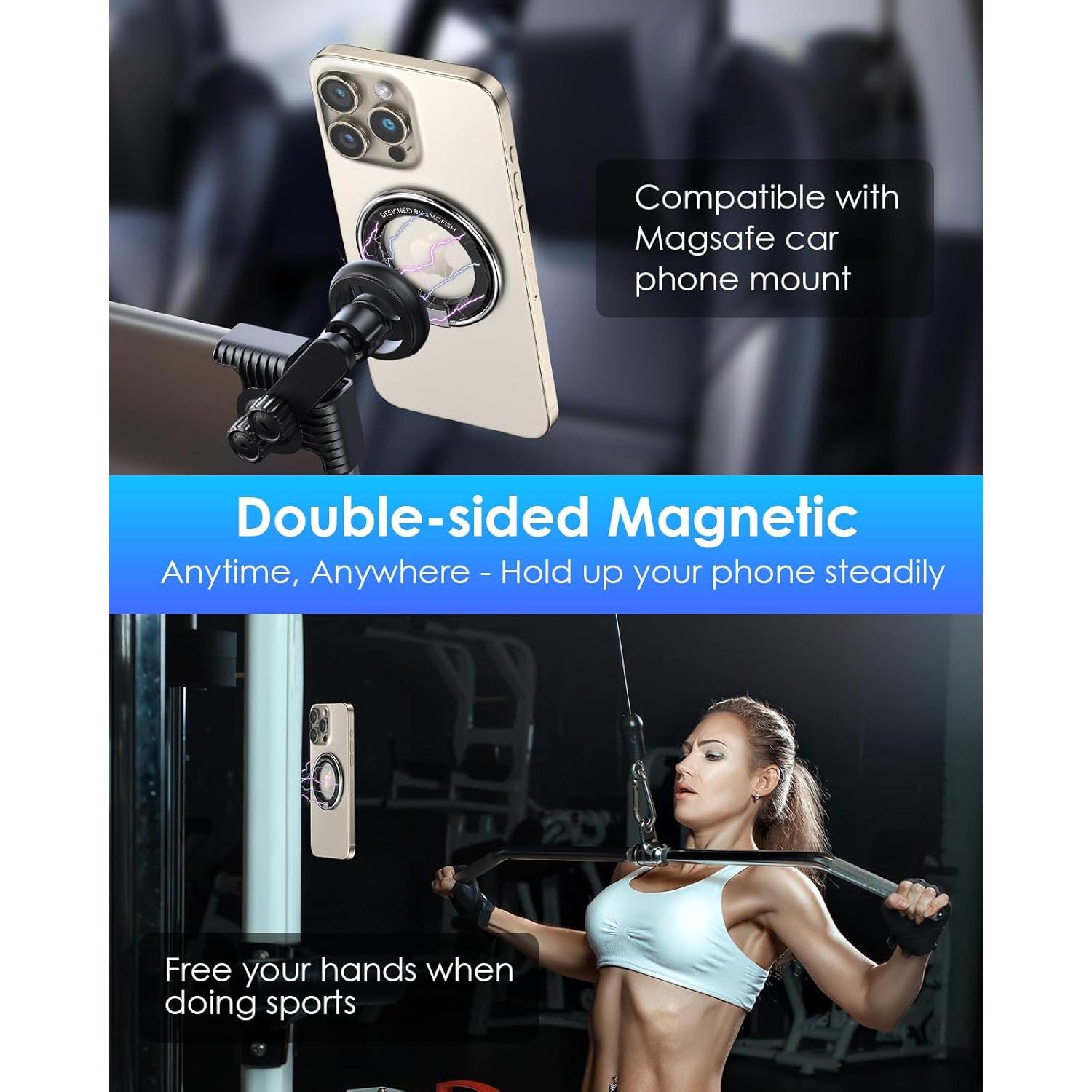 Soporte Anillo Magnético Puretor para Teléfono - Rotación 180°