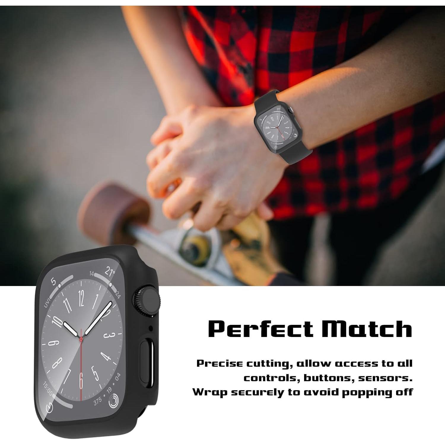 Funda Protectora para Apple Watch 40mm EWUONU con Vidrio Templado