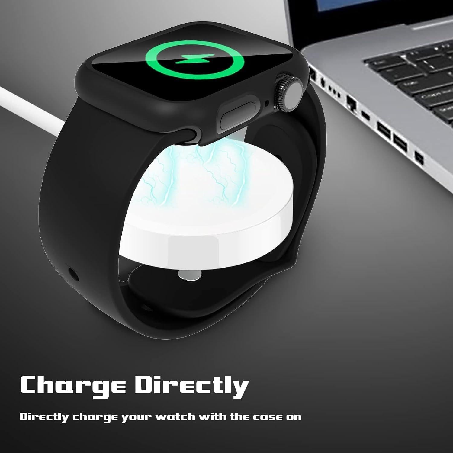 Funda Protectora para Apple Watch 40mm EWUONU con Vidrio Templado