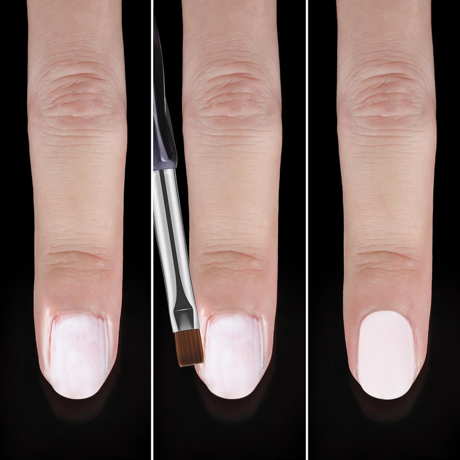 Set de Brochas de Limpieza para Uñas GEMSANVA 3PCS